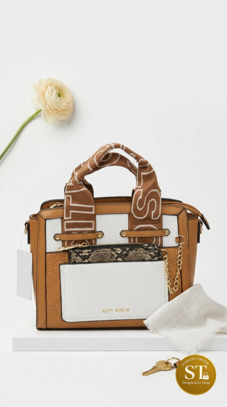 Camel Pearl Handbag