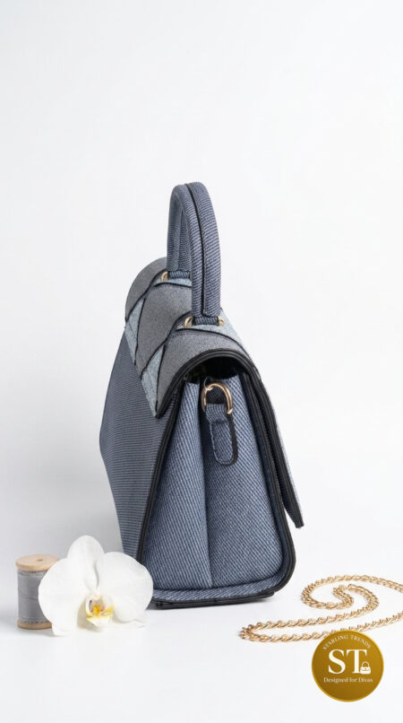 DENIM ELEGANCE HANDBAG