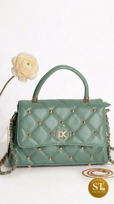 Vienna Quilted Sling Bag (TORQUISE)