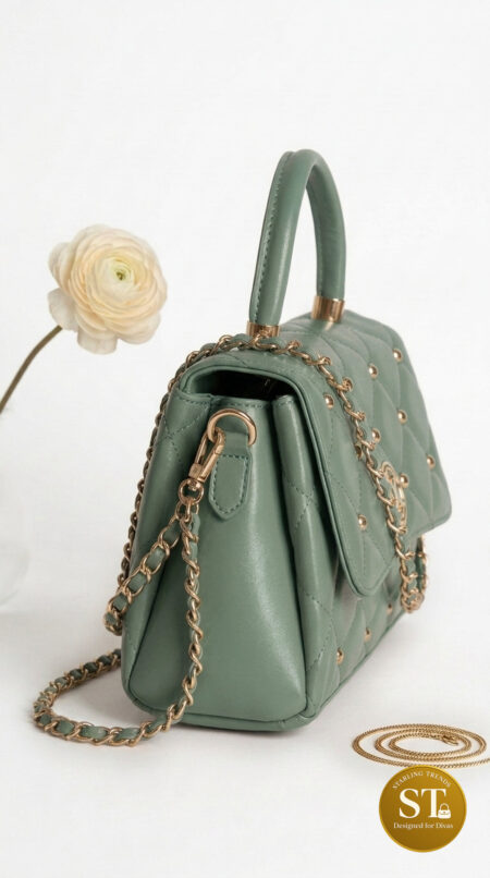 Vienna Quilted Sling Bag (TORQUISE)
