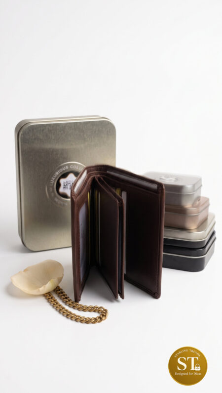 Mont Blanc Inspired SIGNATURE BIFOLD WALLET (Brown)