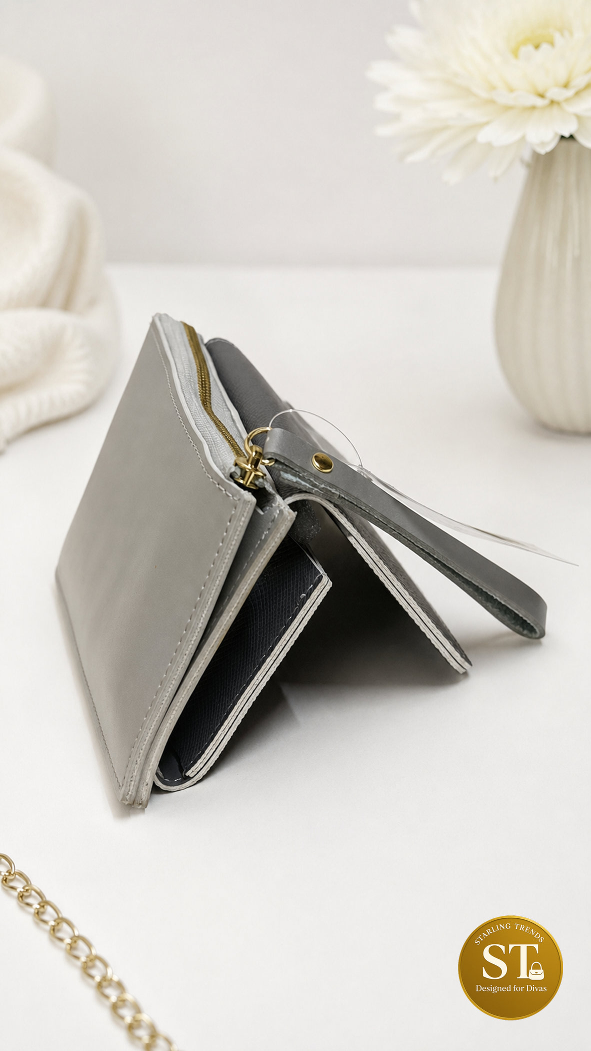 STERLING GRACE WOMEN'S WALLET (Grey) - Image 2