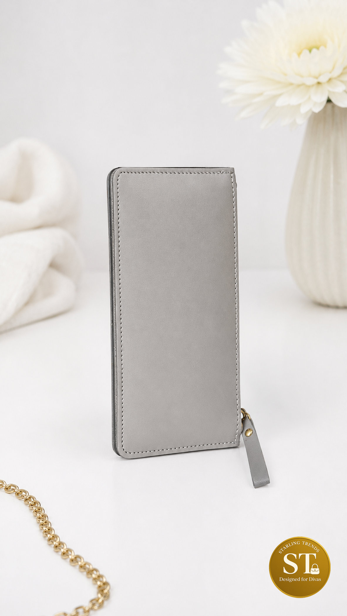 STERLING GRACE WOMEN'S WALLET (Grey) - Image 3