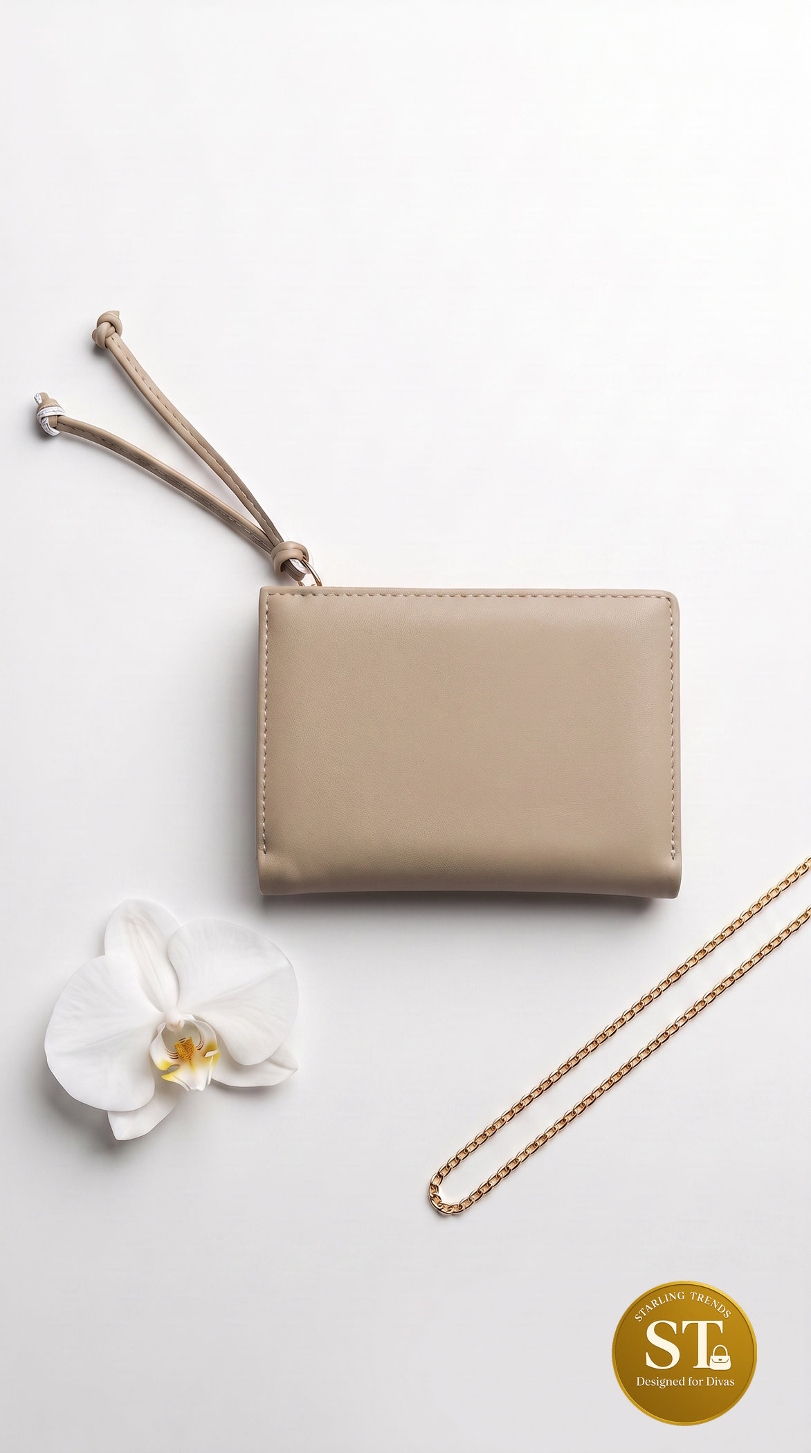 LACE GRACE HAND WALLET (BEIGE) - Image 3