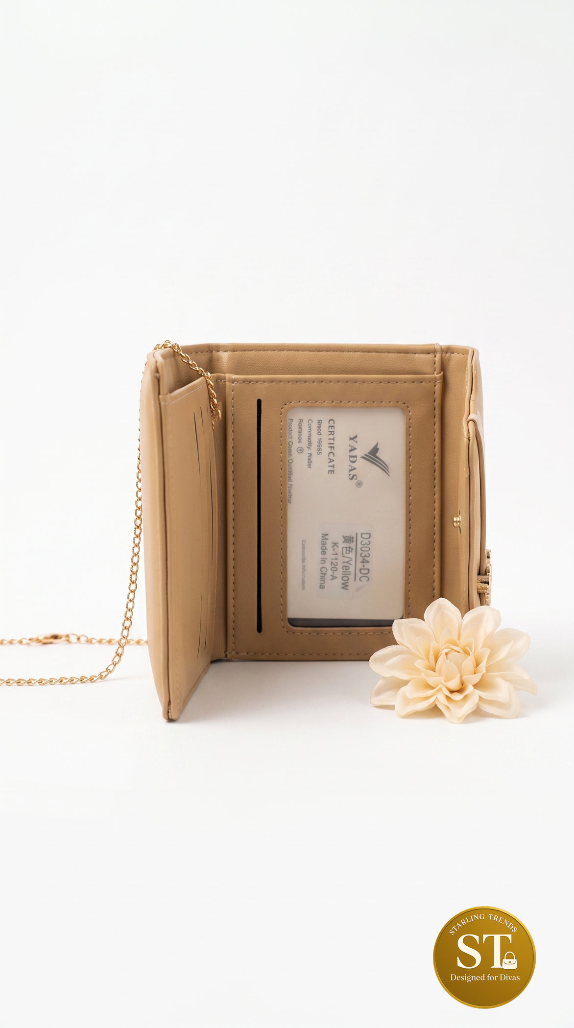 FLOWER BELLE HAND WALLET (YELLOW) - Image 2