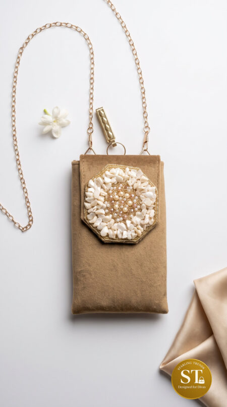 HEXA STORY PHONE SLING (BEIGE)