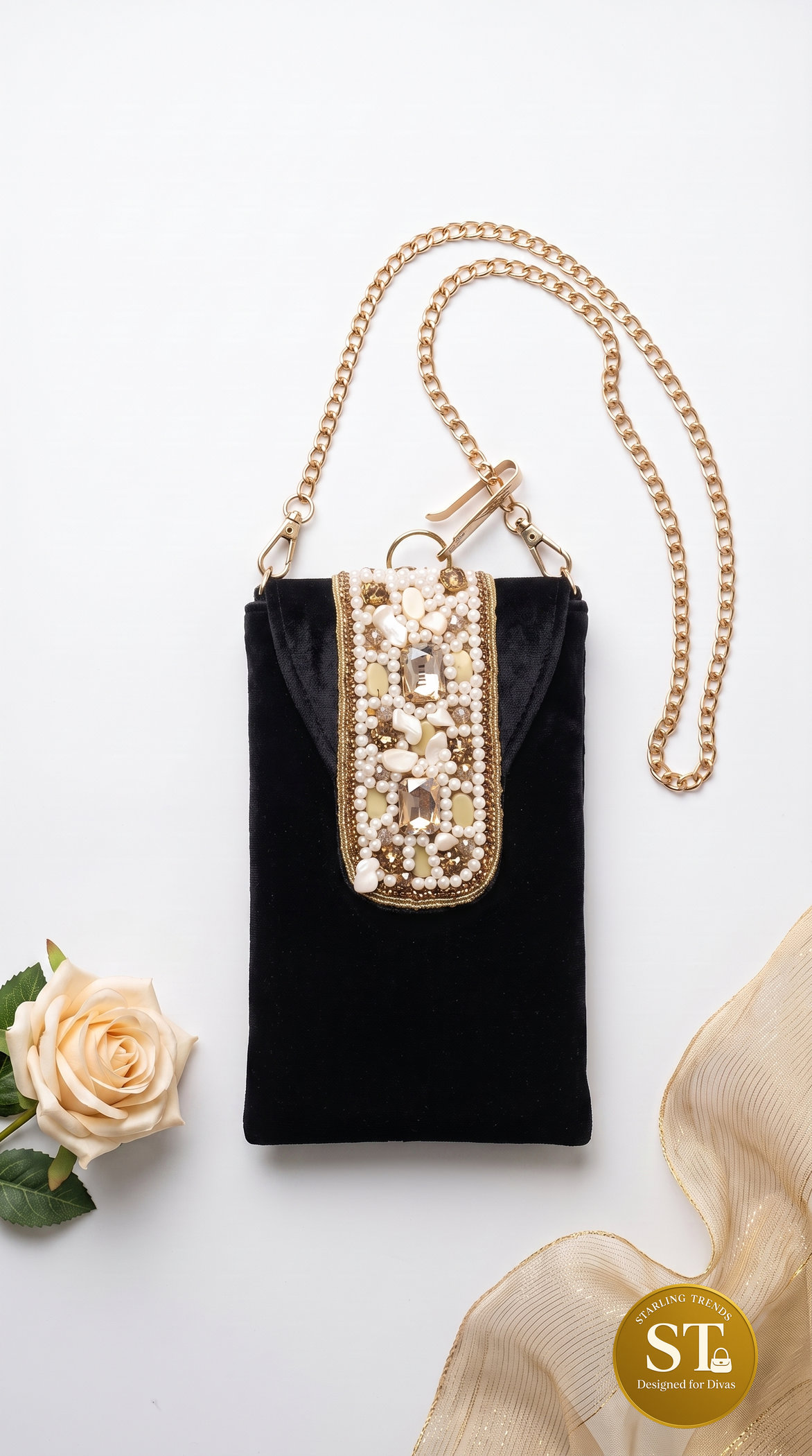 MAANG TIKA PHONE SLING (BLACK)