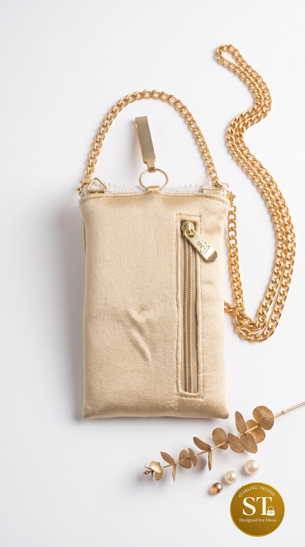 JAIMALA PHONE SLING (CREME) - Image 2