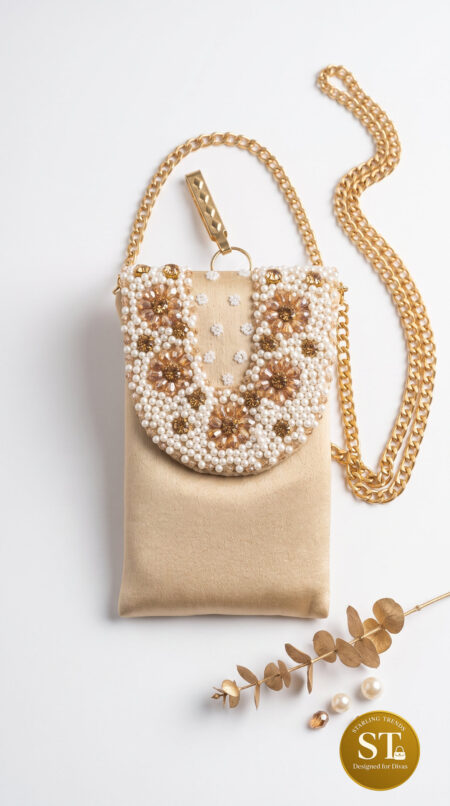 JAIMALA PHONE SLING (CREME)