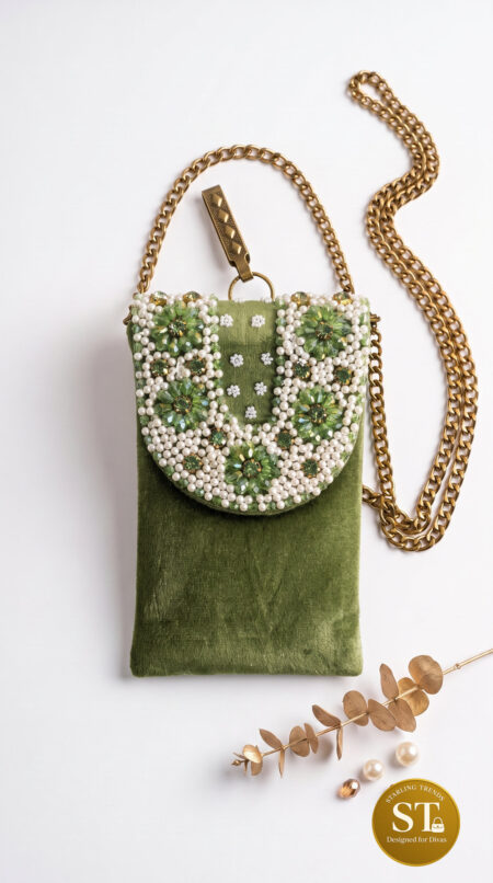 JAIMALA PHONE SLING (GREEN)