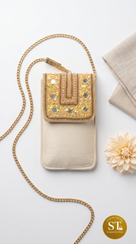 KALAKAND PHONE SLING (CREME)