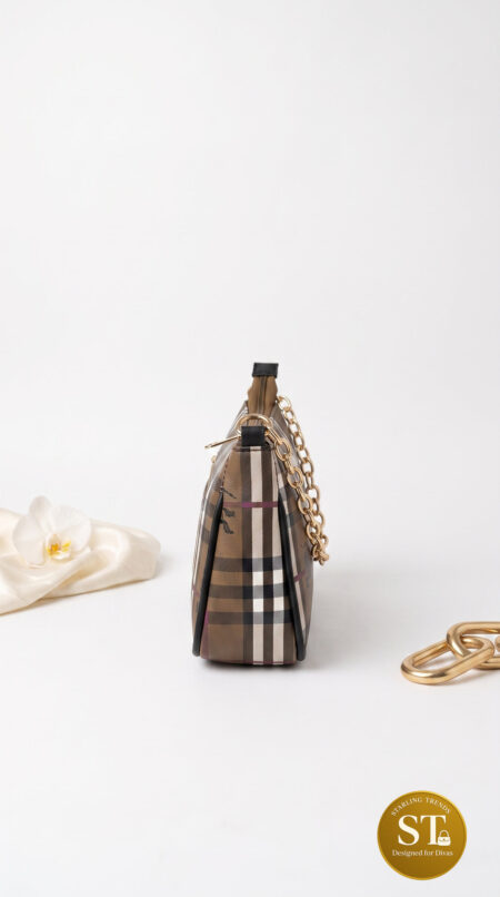 BURBERRY INSPIRED CHECKERED SLING BAG