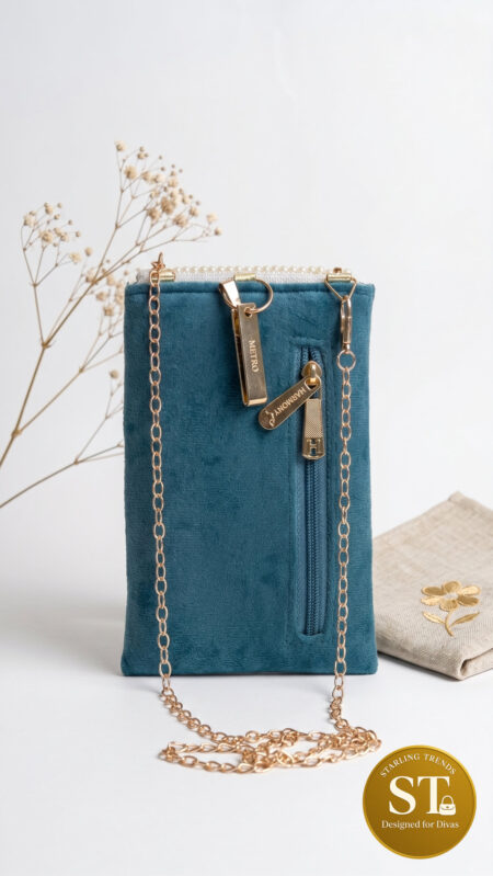 GHOOMAR SITAARE (SEA BLUE) PHONE SLING