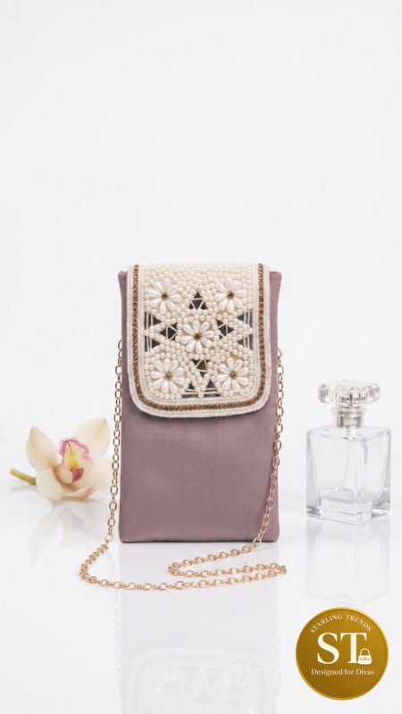 GHOOMAR SITAARE (LAVENDER) PHONE SLING