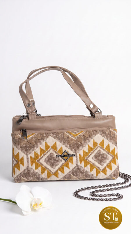 DIANA TRIBAL SLING BAG (BEIGE)