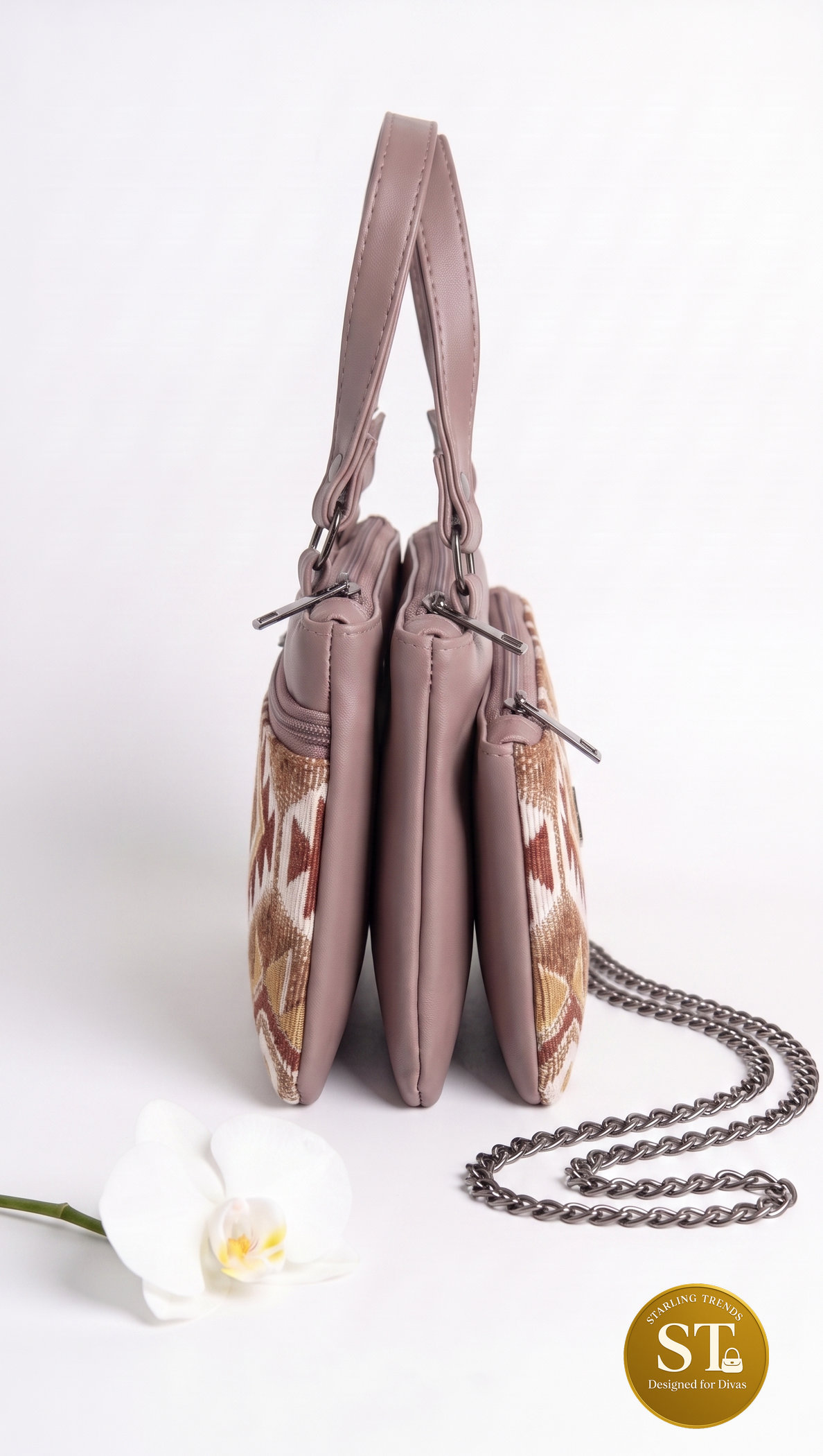 DIANA TRIBAL SLING BAG (PINK) - Image 3