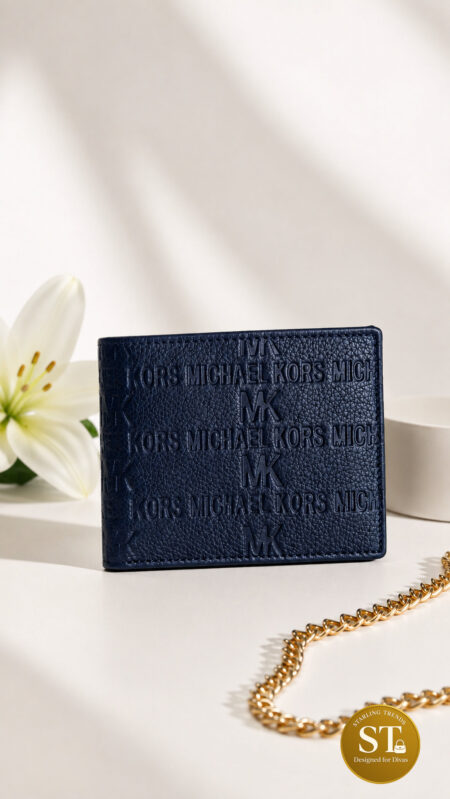 M.K INSPIRED MEN’S WALLET (NAVY BLUE)