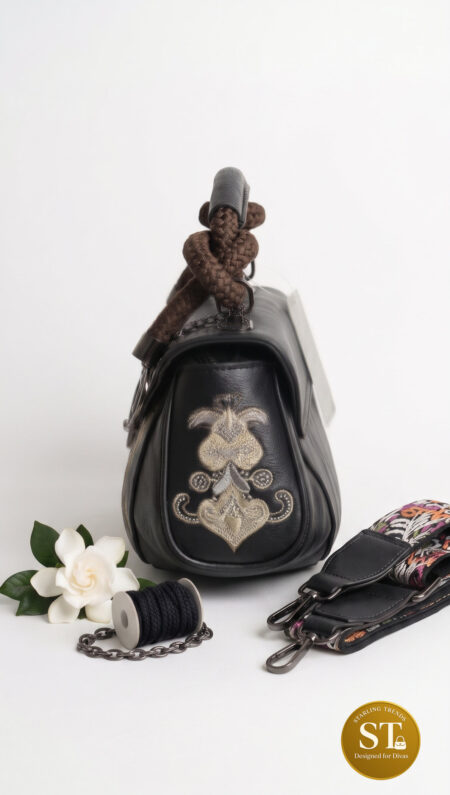 RUHANI CRAFT HANDBAG (BLACK)