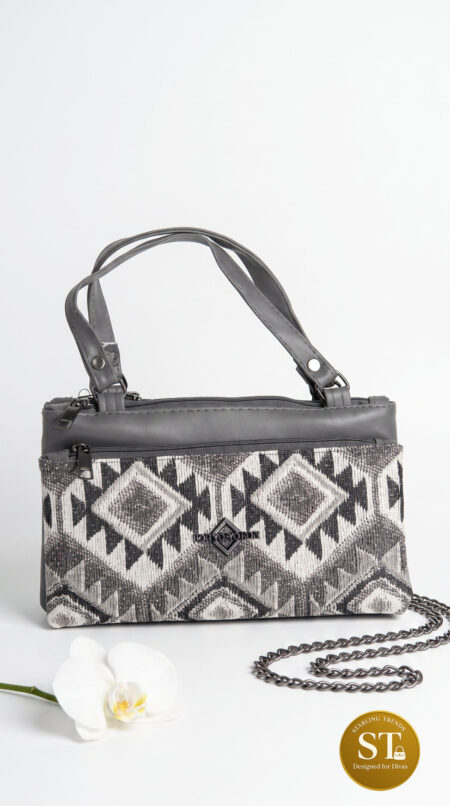 DIANA TRIBAL SLING BAG (GREY)