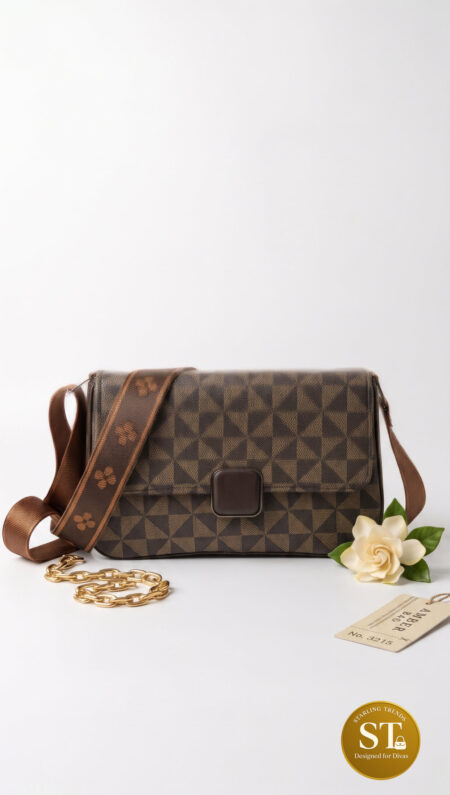 BROWNIE LUXE SLING BAG (BROWN)