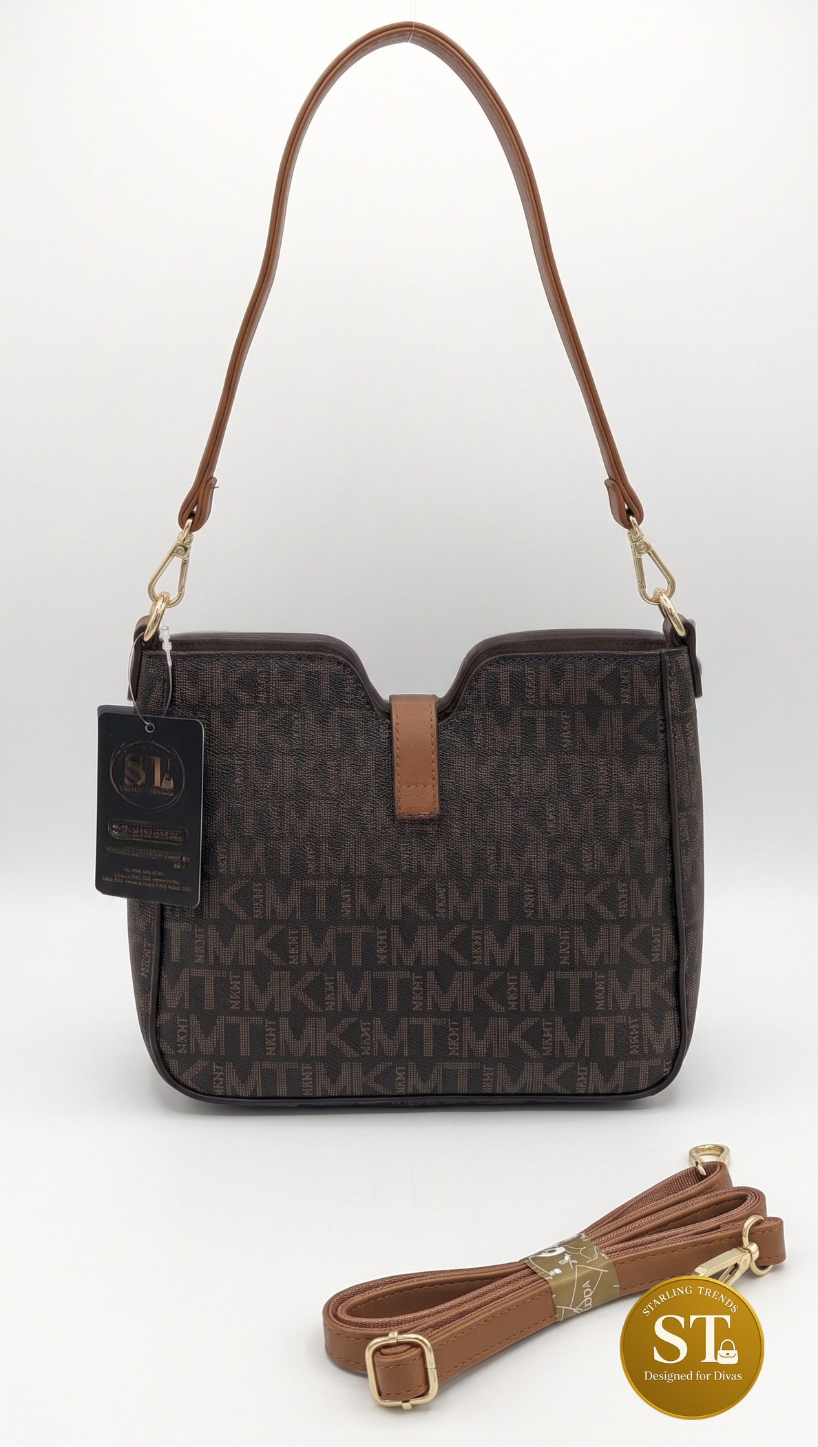 METRO HOBO SLING BAG (BROWN) - Image 3