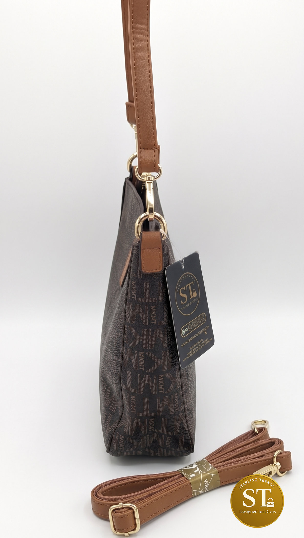 METRO HOBO SLING BAG (BROWN) - Image 2
