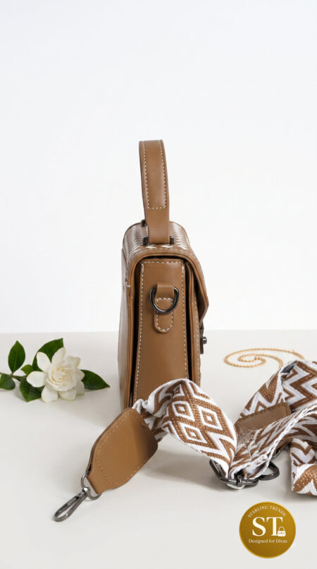 Chess Queen Sling Bag (brown)