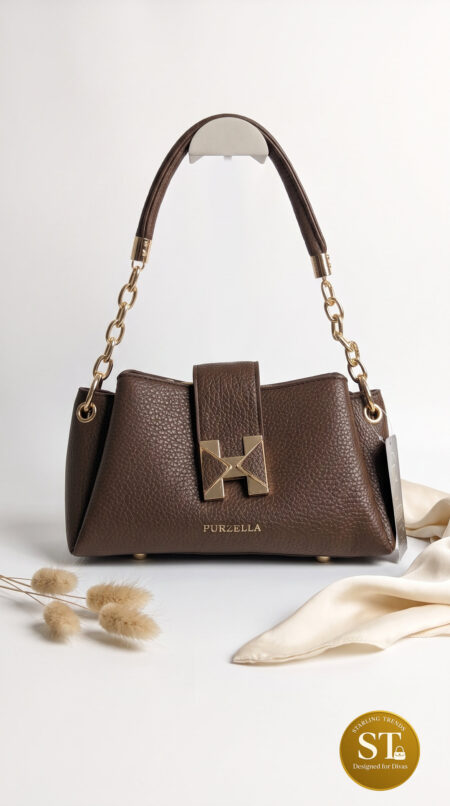 Triangle Luxe Sling Bag (brown)