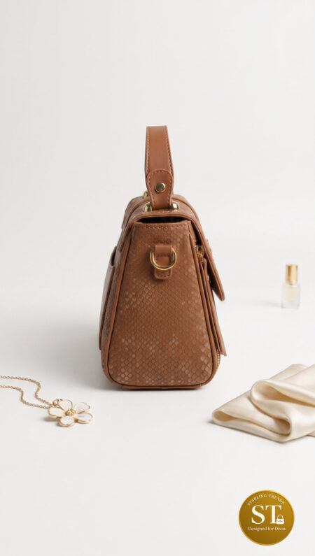 Serpent Charm Sling Bag (tan)