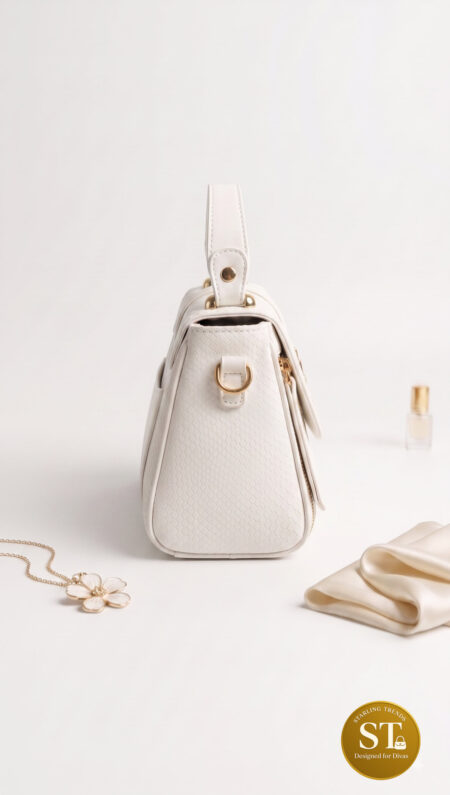 Serpent Charm Sling Bag (white)