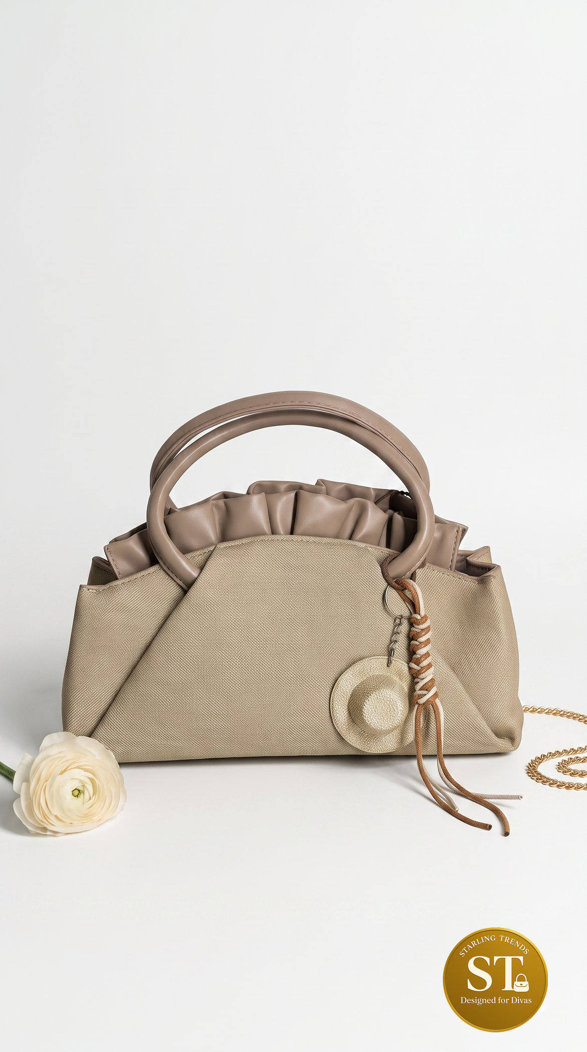 Tessa Grace Hat Sling bag (khakee)