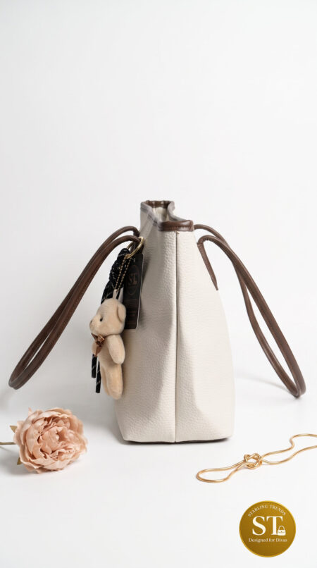 MIU MIU Ivory Office Luxe Tote Bag
