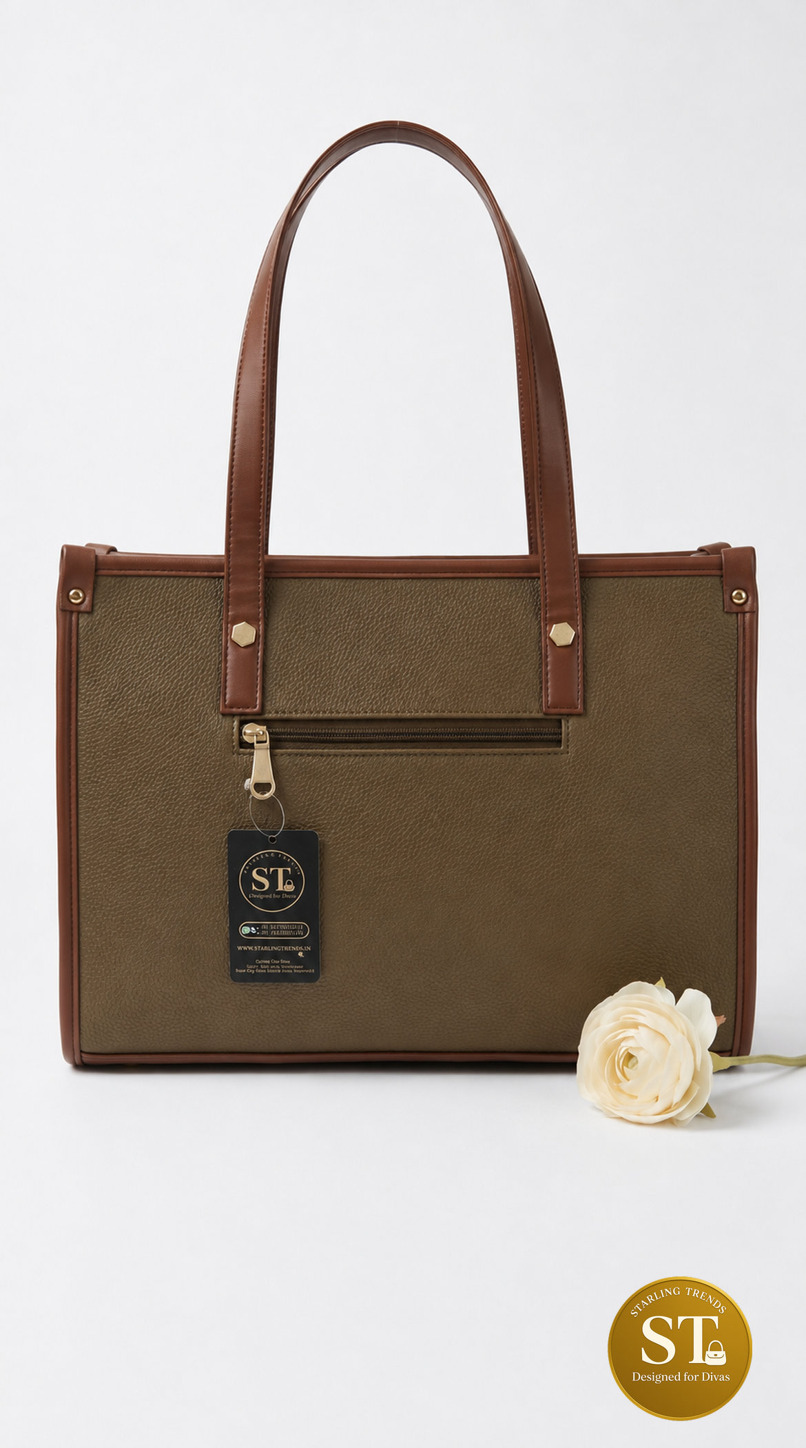 Olive Executive Tote - Image 3