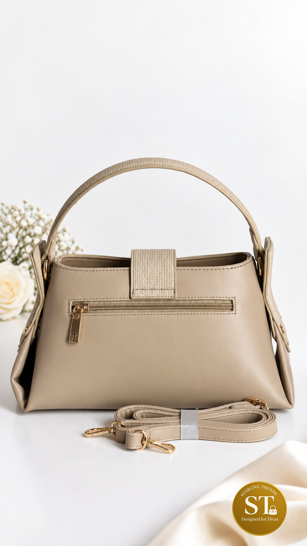 Cedar Grace HANDBAG (BEIGE) - Image 3