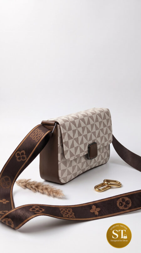 Mocha Prism SLING BAG (CREME)