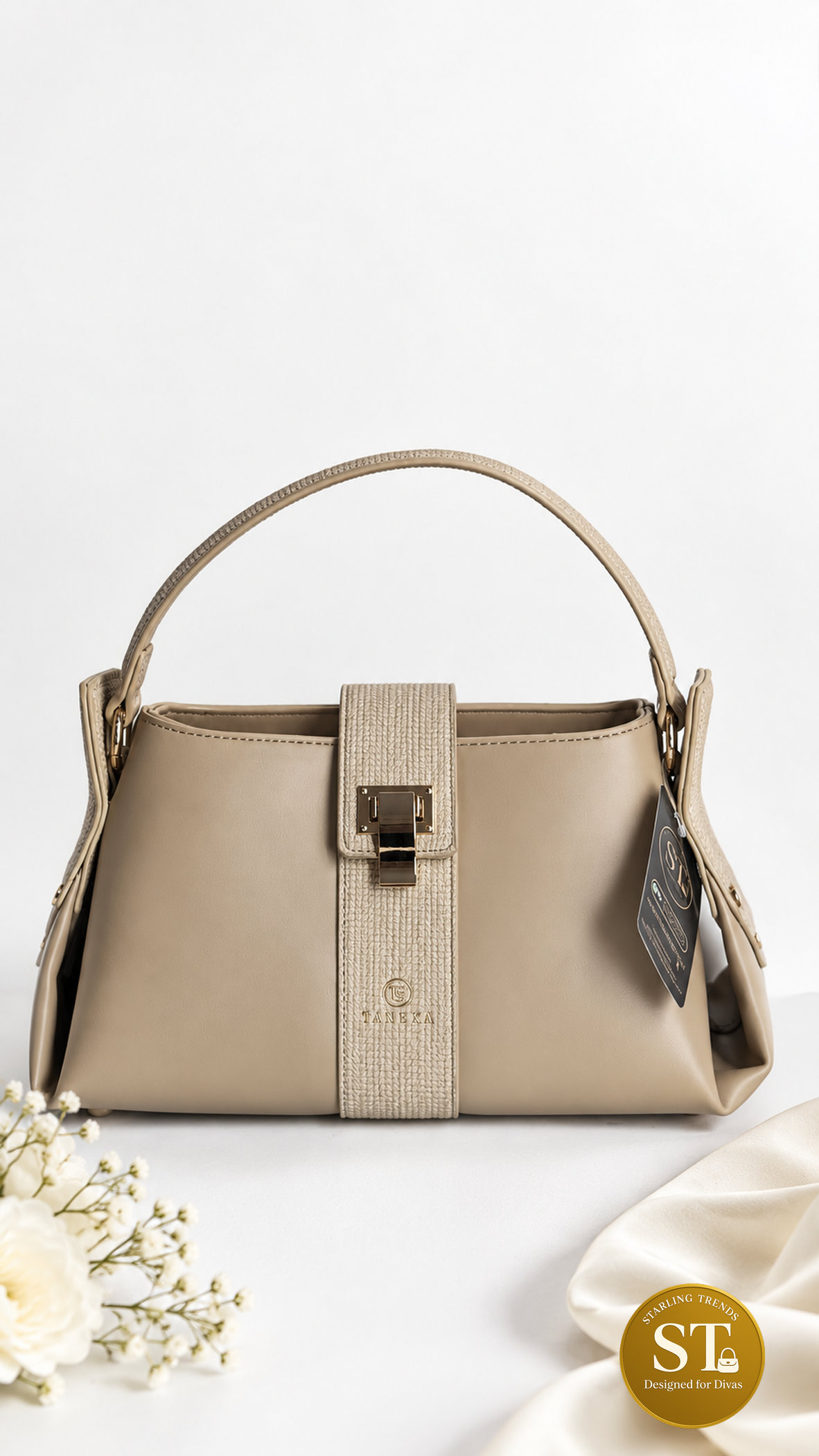 Cedar Grace HANDBAG (BEIGE)