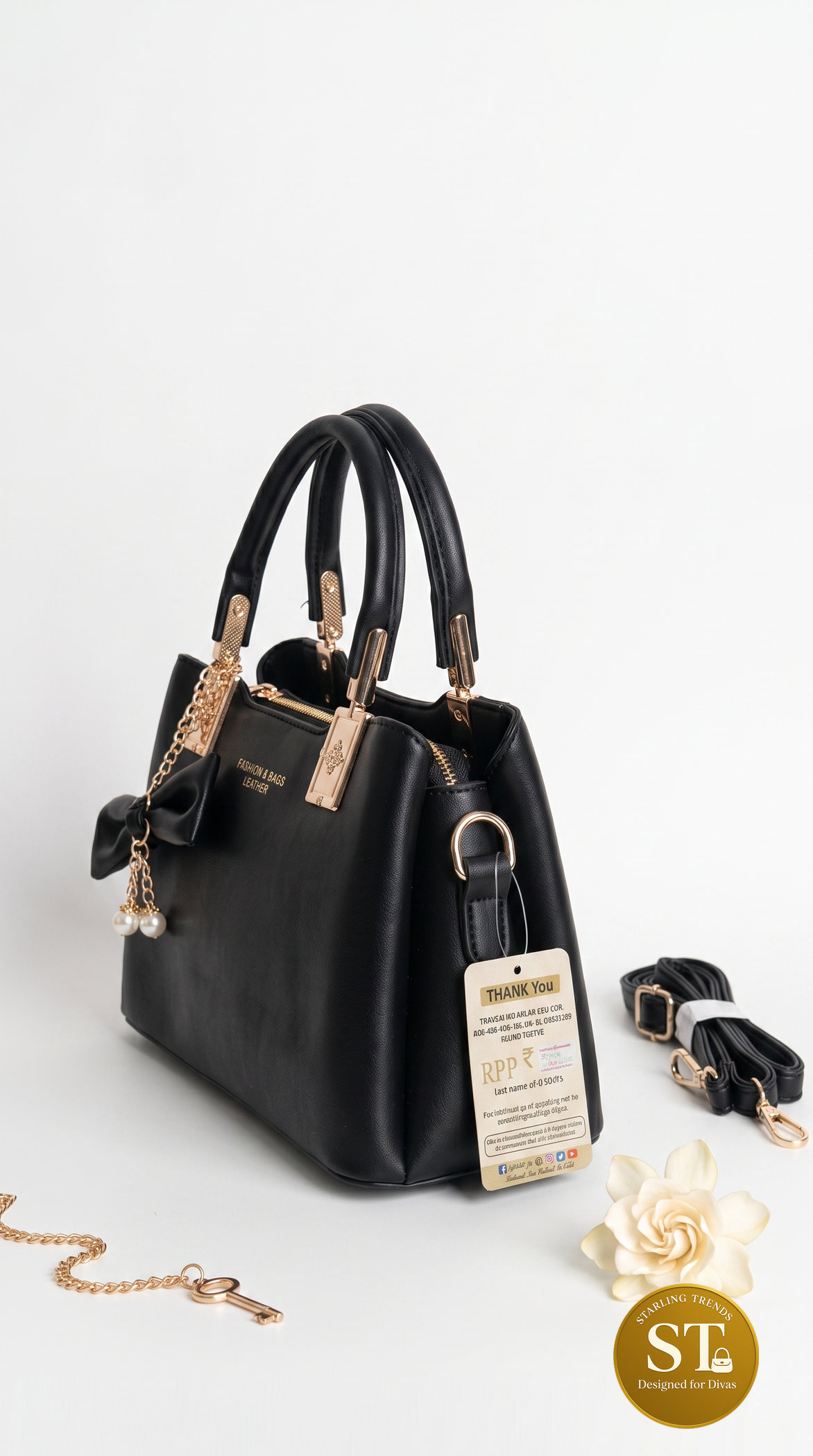 BLACK GRACE SLING BAG - Image 2