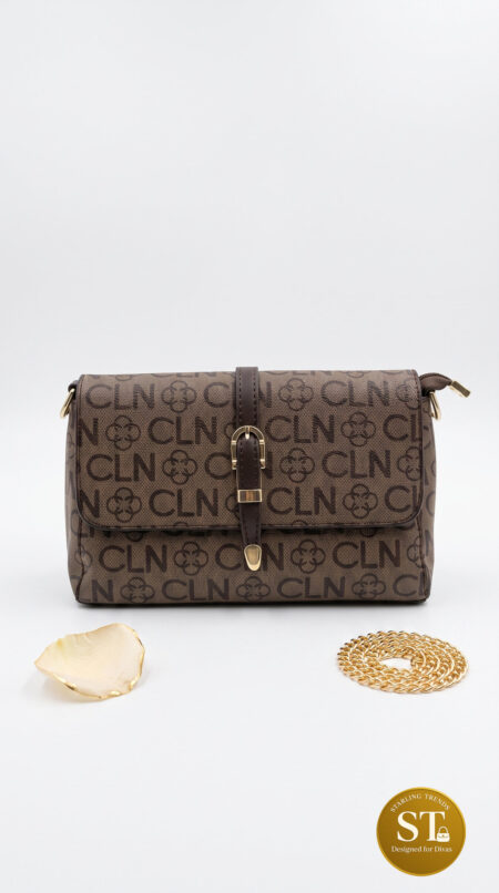 VELVET MOCHA SLING BAG (BROWN)